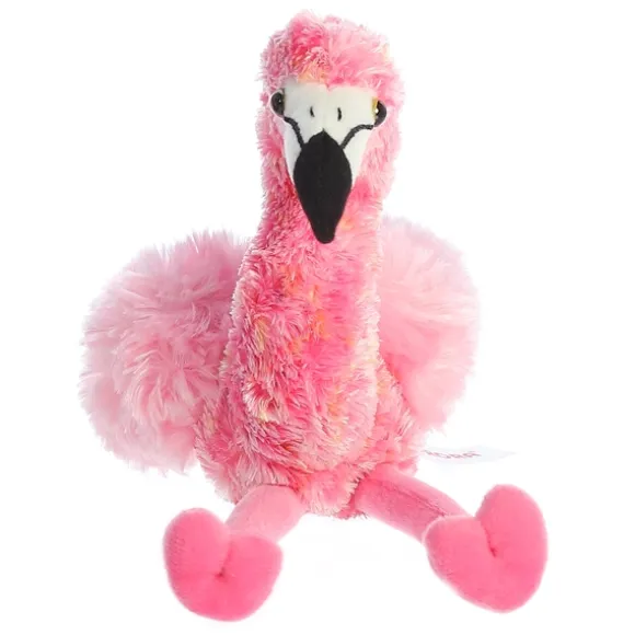 Flavia the Stuffed Pink Flamingo Mini Flopsie by Aurora