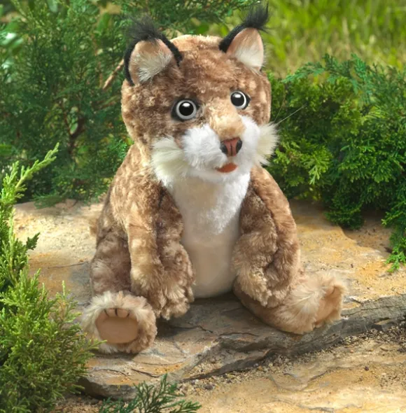 Full Body Bobcat Kitten Puppet by Folkmanis Puppets