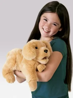 Full Body Golden Retriever Puppy Puppet by Folkmanis Puppets