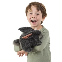 Full Body Gray Rabbit Puppet by Folkmanis Puppets