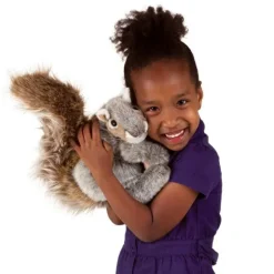Full Body Gray Squirrel Puppet by Folkmanis Puppets