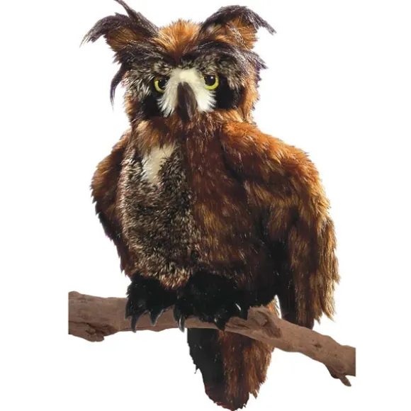 Full Body Great Horned Owl Puppet by Folkmanis Puppets