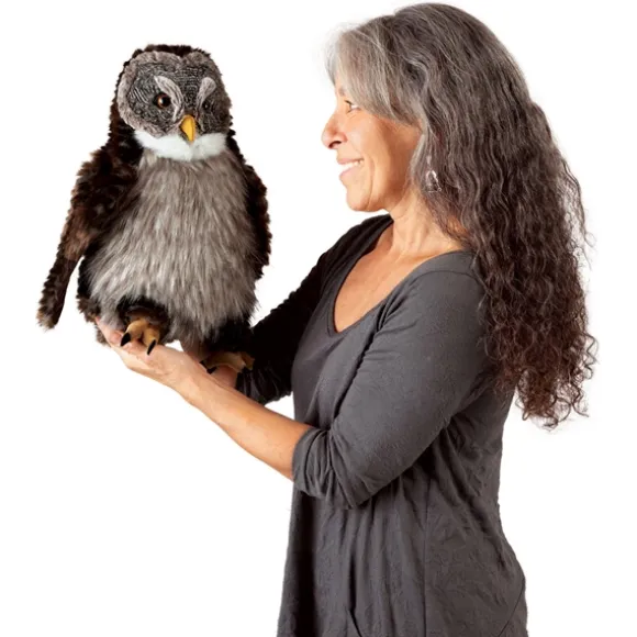 Full Body Hooting Owl Puppet by Folkmanis Puppets