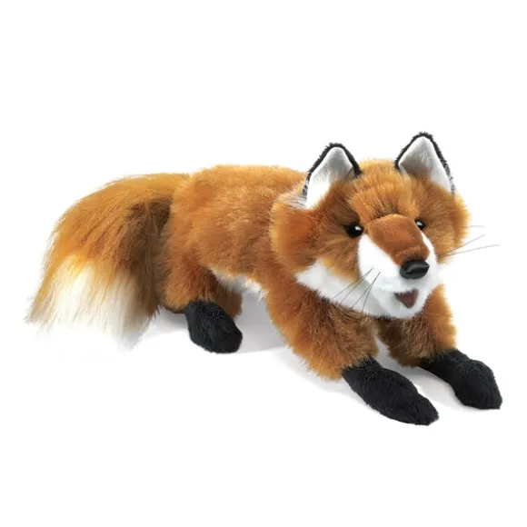 Full Body Laying Red Fox Puppet by Folkmanis Puppets