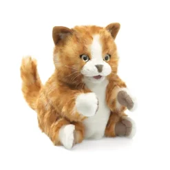 Full Body Orange Kitten Puppet by Folkmanis Puppets