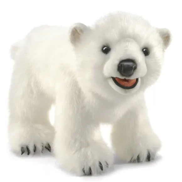 Full Body Polar Bear Cub Puppet by Folkmanis Puppets