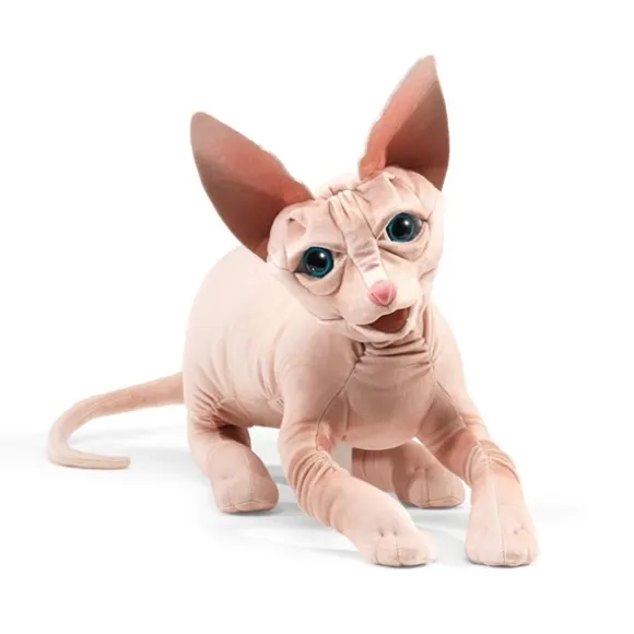 Full Body Sphynx Cat Puppet by Folkmanis Puppets