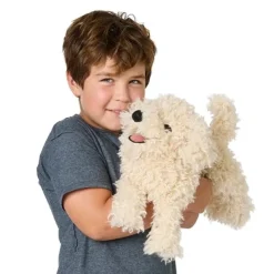 Full Body White Poodle Puppy Puppet by Folkmanis Puppets