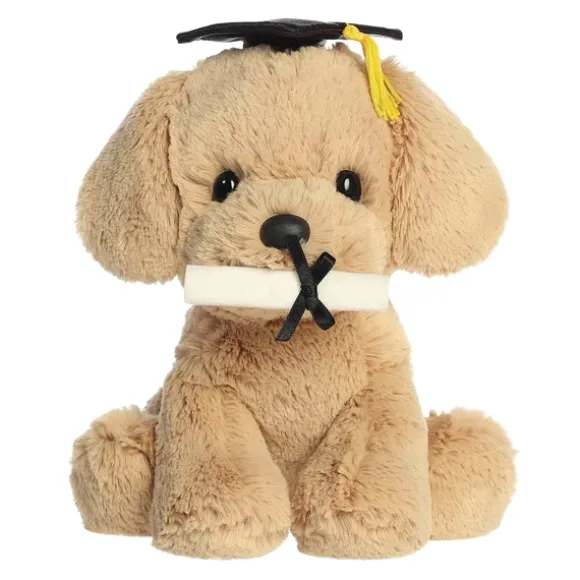 Golden Retriever Stuffed Dog with Graduation Cap and Diploma by Aurora