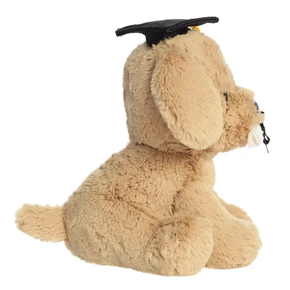 Golden Retriever Stuffed Dog with Graduation Cap and Diploma by Aurora