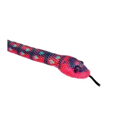 Green Scale Print 54 Inch Plush Red Snake by Wild Republic