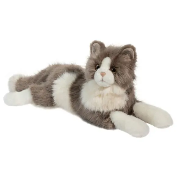 Gretta the DLux Stuffed Gray and White Cat by Douglas