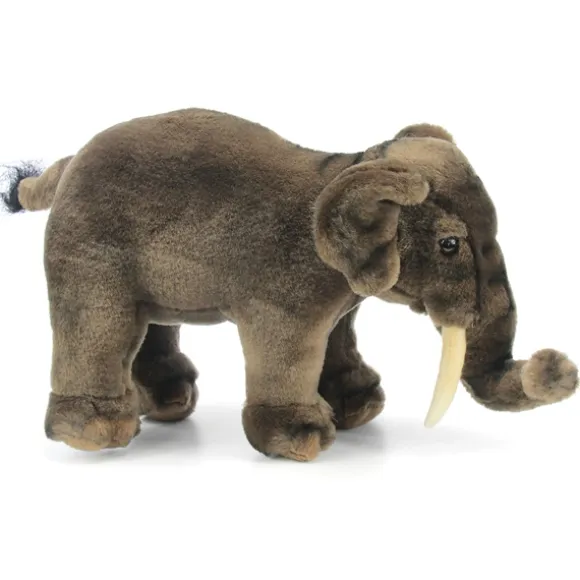 Handcrafted 12 Inch Lifelike Asian Elephant Stuffed Animal by Hansa