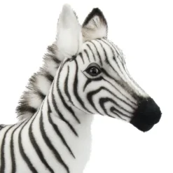 Handcrafted 12 Inch Lifelike Baby Zebra Stuffed Animal by Hansa