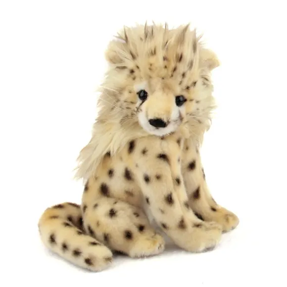 Handcrafted 8 Inch Lifelike Baby Cheetah Stuffed Animal by Hansa