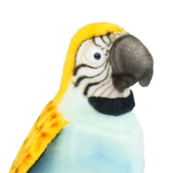 Handcrafted 7 Inch Lifelike Blue Parrot Stuffed Animal by Hansa