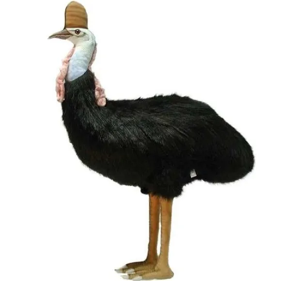 Handcrafted 29 Inch Lifelike Cassowary Stuffed Animal by Hansa