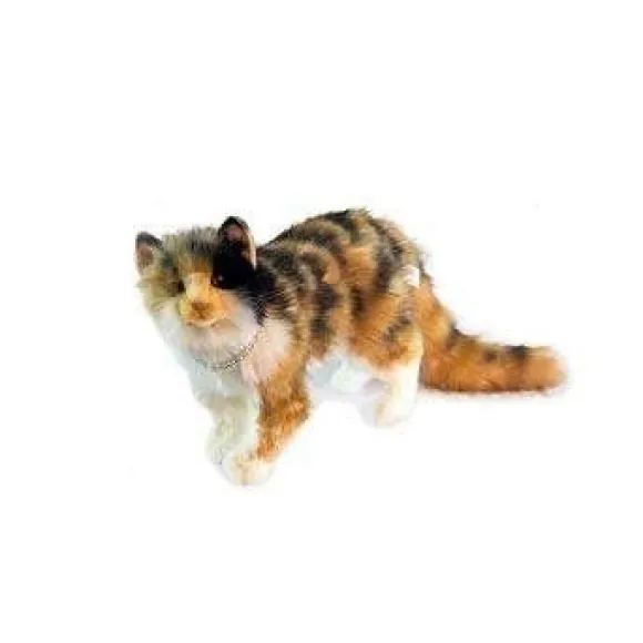 Handcrafted 14 Inch Lifelike Calico Cat Stuffed Animal Alamo Betty Cat by Hansa