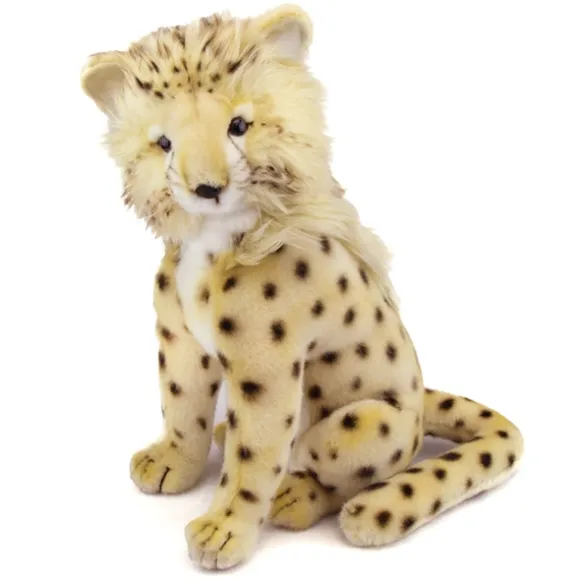 Handcrafted 14 Inch Lifelike Cheetah Cub Stuffed Animal by Hansa