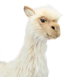 Handcrafted 17 Inch Lifelike Female Llama Stuffed Animal by Hansa