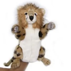 Handcrafted 12 Inch Lifelike Full-Body Cheetah Puppet by Hansa