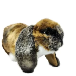 Handcrafted 9.5 Inch Lifelike German Lop Rabbit Stuffed Animal by Hansa