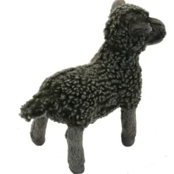Handcrafted 7 Inch Lifelike Little Black Lamb Stuffed Animal by Hansa