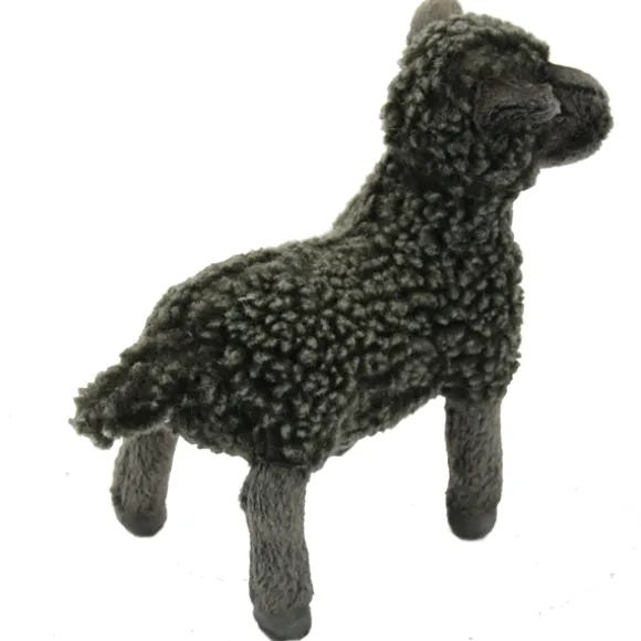 Handcrafted 7 Inch Lifelike Little Black Lamb Stuffed Animal by Hansa