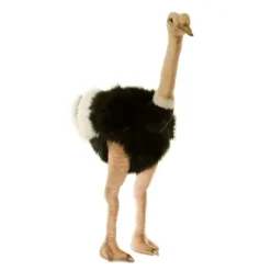 Handcrafted 32 Inch Lifelike Male Ostrich Stuffed Animal by Hansa