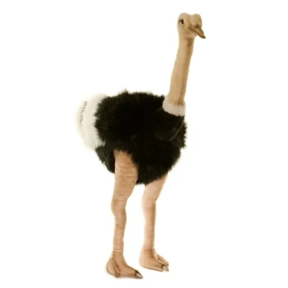 Handcrafted 32 Inch Lifelike Male Ostrich Stuffed Animal by Hansa