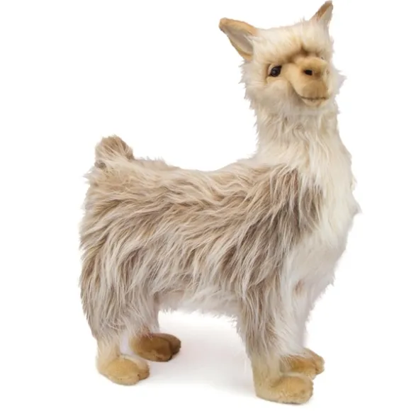 Handcrafted 17 Inch Lifelike Male Llama Stuffed Animal by Hansa
