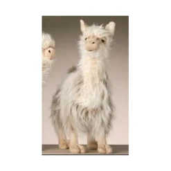 Handcrafted 17 Inch Lifelike Male Llama Stuffed Animal by Hansa