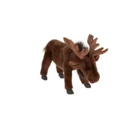 Handcrafted 12 Inch Lifelike Moose Stuffed Animal by Hansa