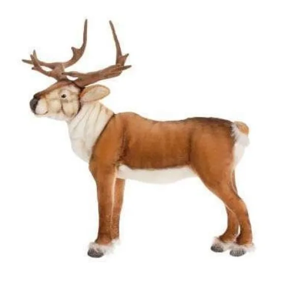 Handcrafted 24 Inch Lifelike Nordic Deer Stuffed Animal by Hansa