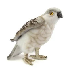 Handcrafted 10 Inch Lifelike Perched Falcon Stuffed Animal by Hansa