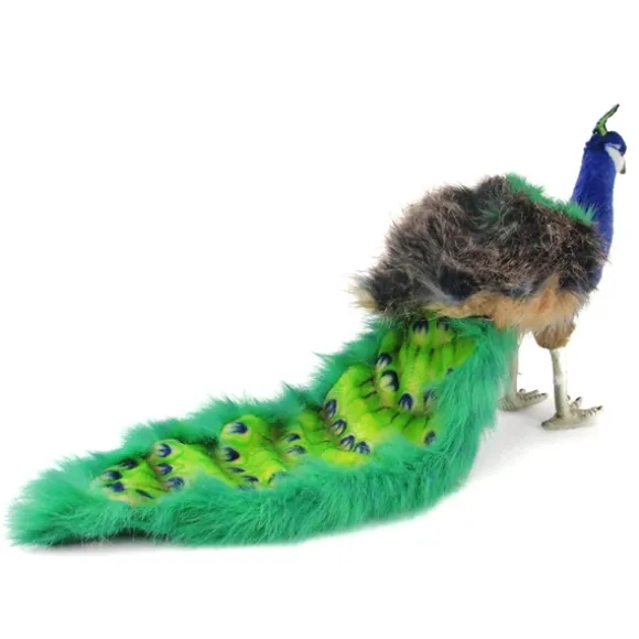 Handcrafted 10 Inch Lifelike Peacock Stuffed Animal by Hansa