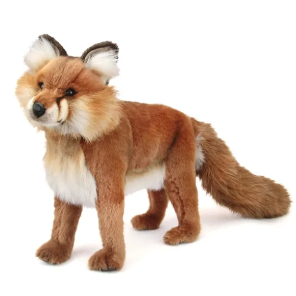 Handcrafted 17 Inch Lifelike Red Fox Stuffed Animal by Hansa