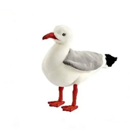 Handcrafted 10 Inch Lifelike Seagull Stuffed Animal by Hansa