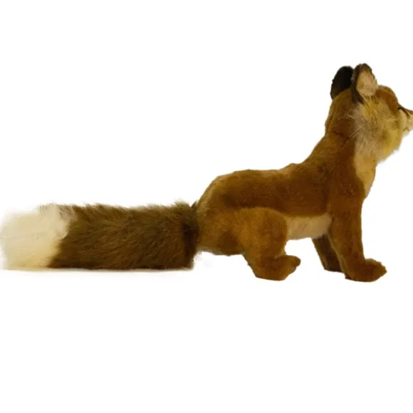 Handcrafted 20 Inch Lifelike Sitting Red Fox Stuffed Animal by Hansa