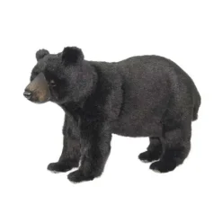 Handcrafted 12 Inch Lifelike Standing Black Bear Stuffed Animal by Hansa