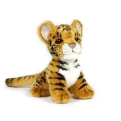 Handcrafted 6.5 Inch Lifelike Tiger Cub Stuffed Animal by Hansa