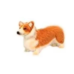 Handcrafted 13 Inch Lifelike Welsh Corgi Stuffed Animal by Hansa