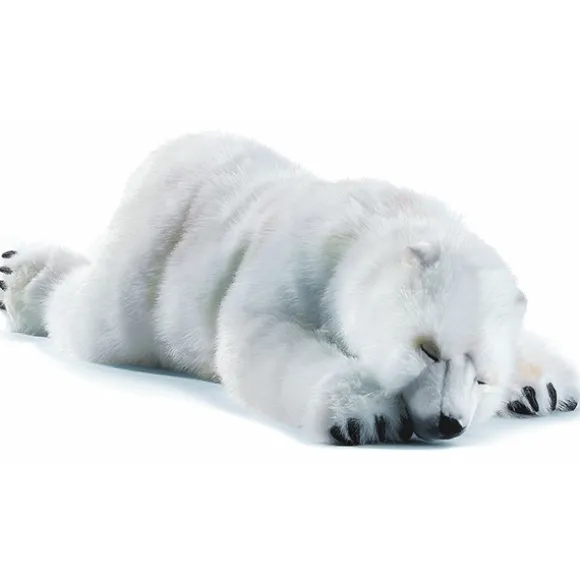 Handcrafted 41 Inch Life-size Stuffed Polar Bear Cub by Hansa