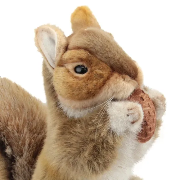 Handcrafted 9 Inch Standing Lifelike Squirrel Stuffed Animal by Hansa