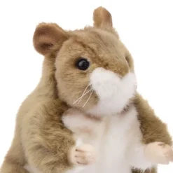 Handcrafted 6 Inch Standing Lifelike Stuffed Brown Mouse by Hansa