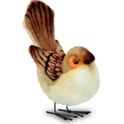 Handcrafted Lifelike Female Wren Stuffed Animal by Hansa