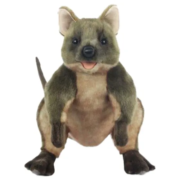 Handcrafted Lifelike Quokka Stuffed Animal by Hansa