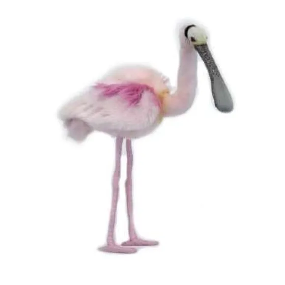 Handcrafted Lifelike Spoonbill Bird Stuffed Animal by Hansa