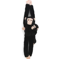 Hanging Stuffed Chimpanzee with Baby by Wild Republic