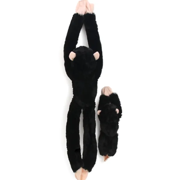 Hanging Stuffed Chimpanzee with Baby by Wild Republic